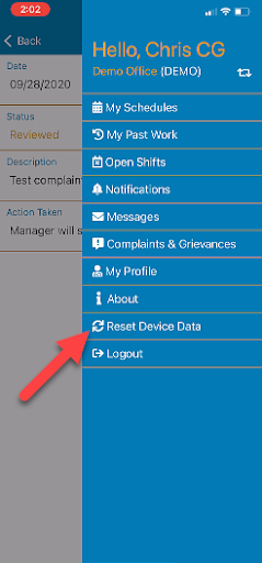 caregiver app profile features