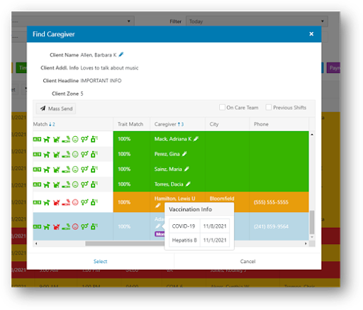 track vaccination status swyftops